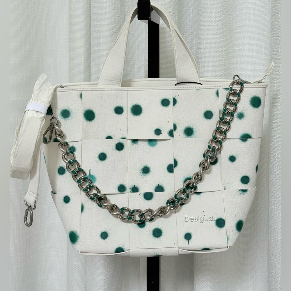 Desigual M Droplets Tote Bag